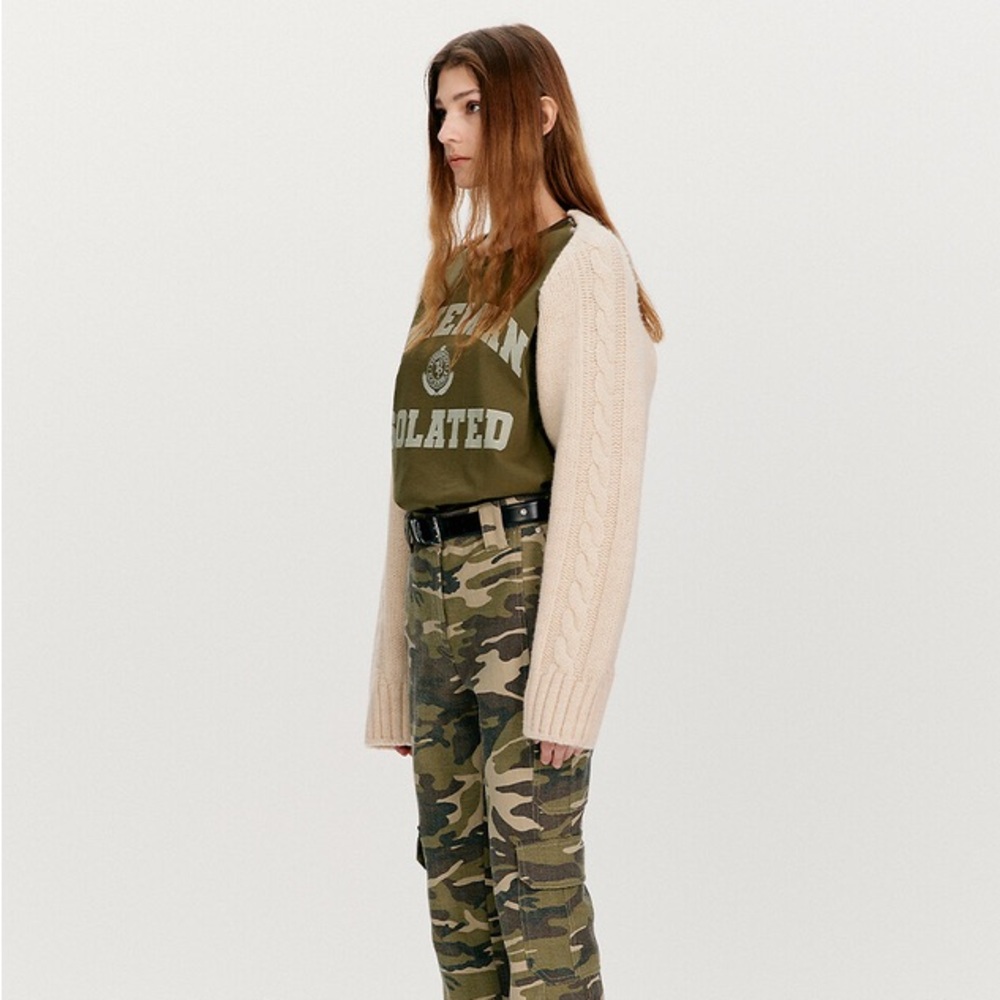 ISO Open YY cable cardigan - beige